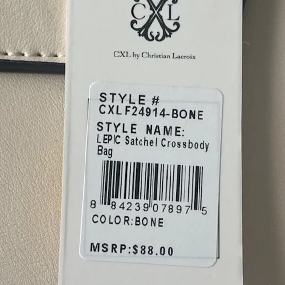 CXL Crossbody Satchel - bone NWT - Picture 8 of 9